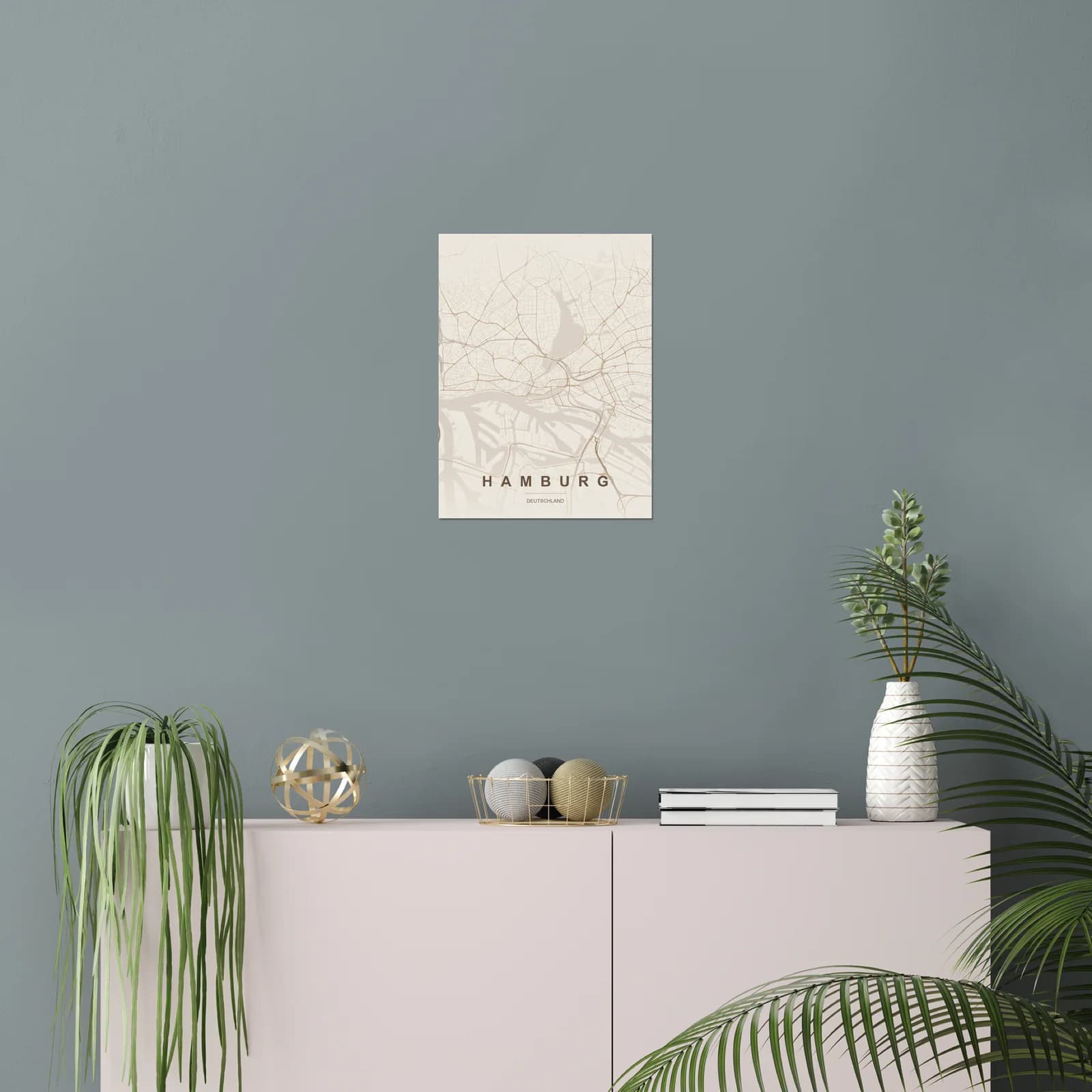 Kartenposter als persönliche Wanddekoration